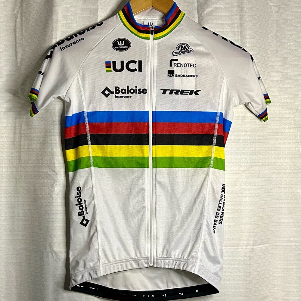 NWT UCI Vermarc Maglia Trek Biking Cycling Jersey Large L